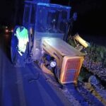 Pijany traktorzysta Ursusem „zaczepił o drzewo” i uciekł. Trafił na dołek