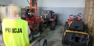 40-latek kradł ciągniki, motocykle i kosiarki. Grozi mu 10 lat więzienia