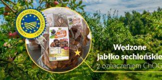 Wędzone jabłko sechlońskie z oznaczeniem ChOG