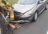 Peugeot wbił się w widły ciągnika. Kierowca miał 3,3 promila!