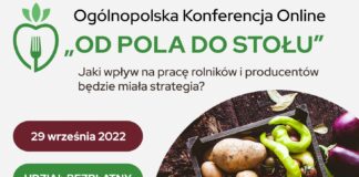 Zapraszamy na Ogólnopolską Konferencję Online „Od pola do stołu”