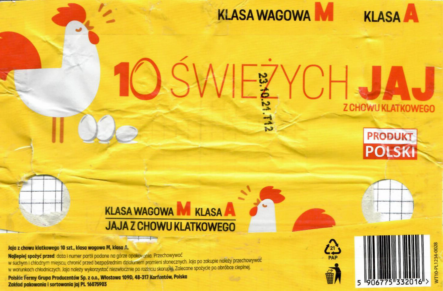 Salmonella na powierzchni skorupek jaj konsumpcyjnych