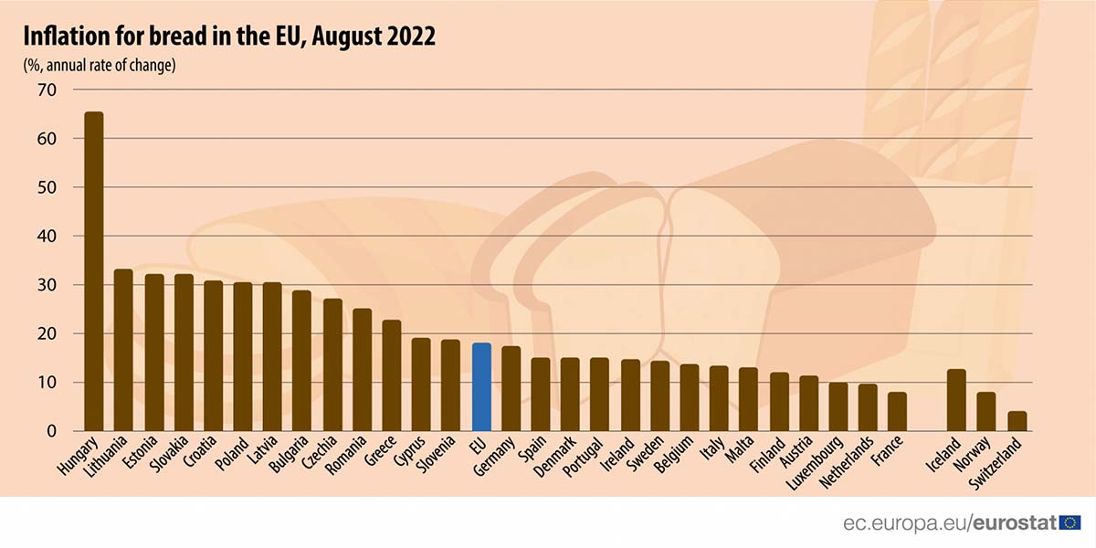 Chleb drożeje w krajach Unii Europejskiej. Polska w czołówce
