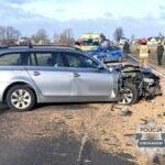 Pijany jak bela kierowca BMW wjechał w ciągnik rolniczy!