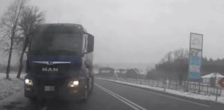 Pijany kierowca cysterny z mlekiem spowodował zagrożenie na drodze