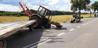 Koszmarny wypadek pod Mińskiem Mazowieckim. Ursus pękł na pół