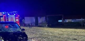 Droga zasypana odpadami zwierzęcymi. Groźny wypadek w Jaromierzu