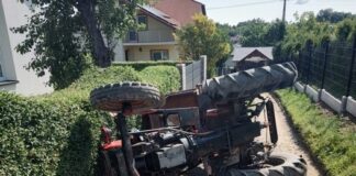 Pijany traktorzysta przewrócił ciągnik. Grozi mu do 3 lat więzienia