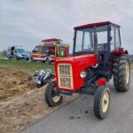 Groźny wypadek w Małopolsce: Motocykl wbił się w Ursusa!