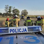 Ciągnik dachował w rowie. 61-letni rolnik trafił do szpitala