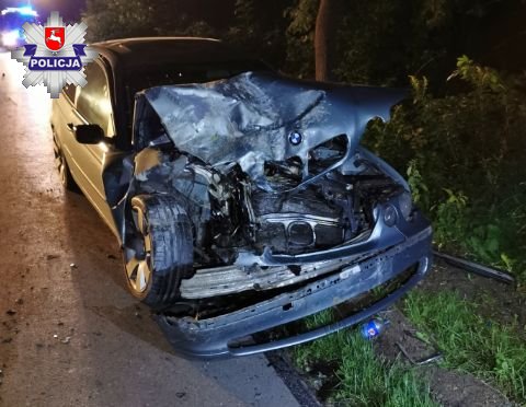 BMW wbiło się w opryskiwacz