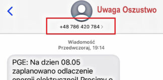 Uwaga na fałszywe SMS-y o niedopłacie za prąd!