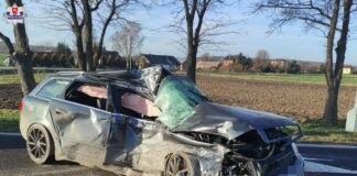 Tragiczny wypadek. Osobówka wymusiła pierwszeństwo na cysternie z mlekiem