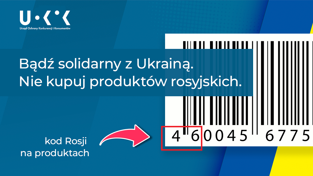 UOKiK apeluje o nie kupowanie rosyjskich i białoruskich produktów