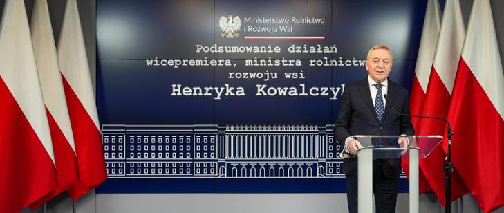 Chciałem przede wszystkim rozliczyć się z rolnikami - podsumowuje Henryk Kowalczyk