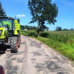 Ciągnikiem staranował rogatki! 24-latek bez uprawnień w rękach policji