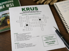 KRUS zaprasza rolników do konkursu. Wystarczy rozwiązać krzyżówkę o bezpieczeństwie pracy