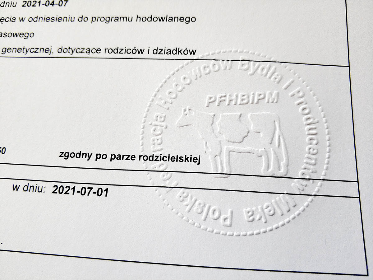 Zmiany w zabezpieczeniu świadectw zootechnicznych