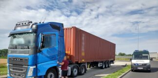 Przeładowaną i za długą ciężarówką przewoził piwo! Został ukarany
