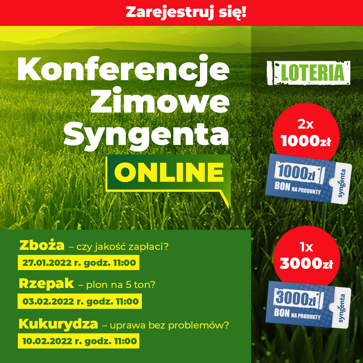 Syngenta zaprasza na konferencje zimowe