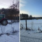 Sanki pod kołami ciągnika. Dramatyczny finał kuligu na wsi