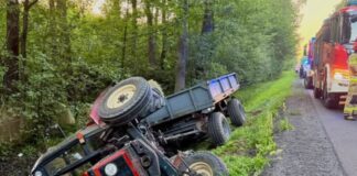 80-latek zasłabł w ciągniku. Groźny wypadek pod Radomskiem