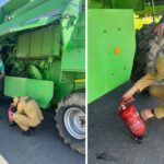 Straż pożarna ruszyła do gospodarstw. Sprawdzają kombajny i gaśnice