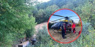 Groźny wypadek podczas transportu jabłek. Ciągnik przewrócił się na rolnika