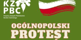 Plantatorzy buraka cukrowego dołączają do protestu