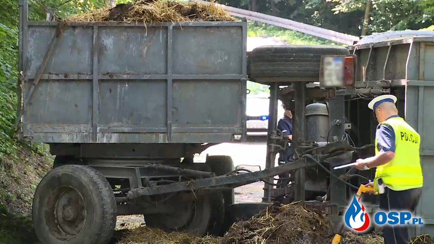 8-latek ranny w wypadku traktora w Brzesku - Za kierownicą siedział 16-latek.