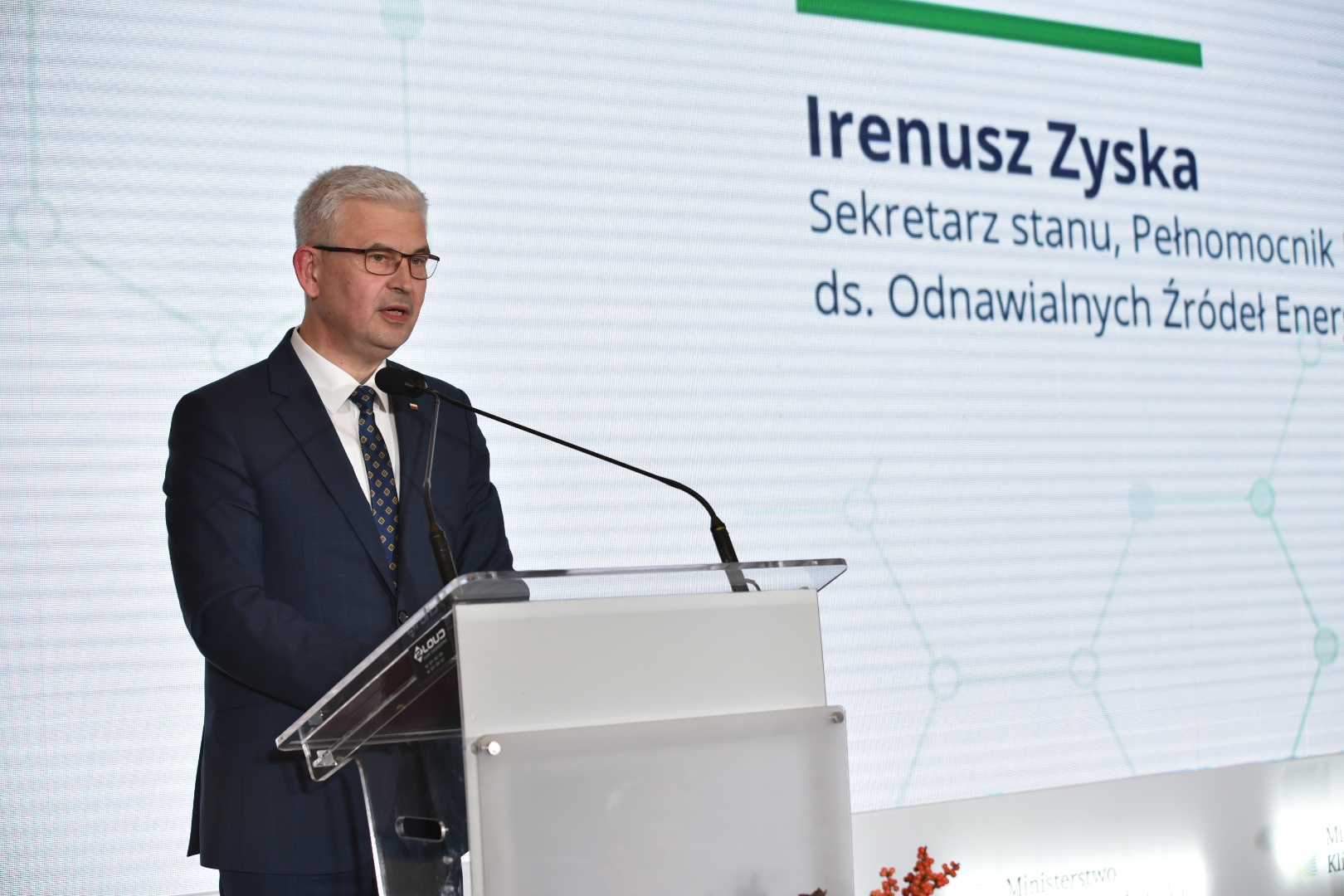 Wiceminister klimatu i środowiska Ireneusz Zyska podczas uroczystości podpisania „Poroz