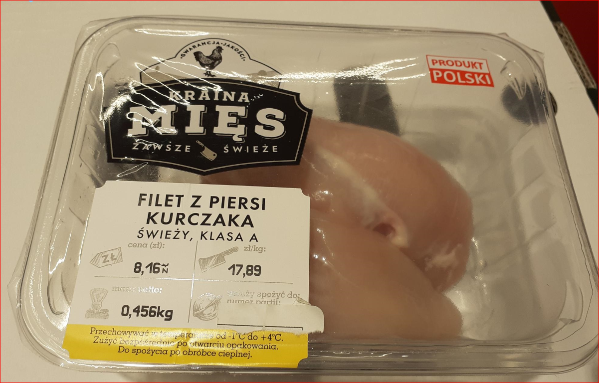 Filet z piersi kurczaka z Salmonellą