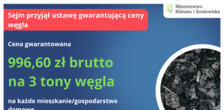 Sejm przyjął ustawę gwarantującą ceny węgla