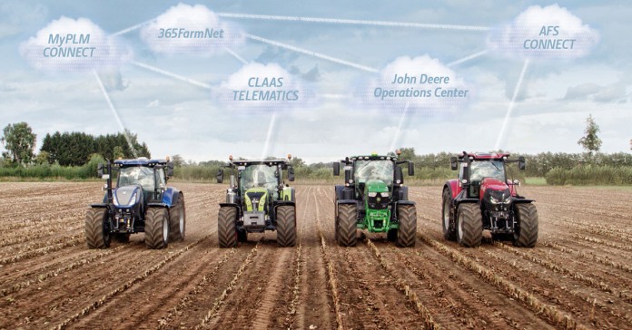 DataConnect, Claas, 365FarmNet, CNH Industrial, John Deere.