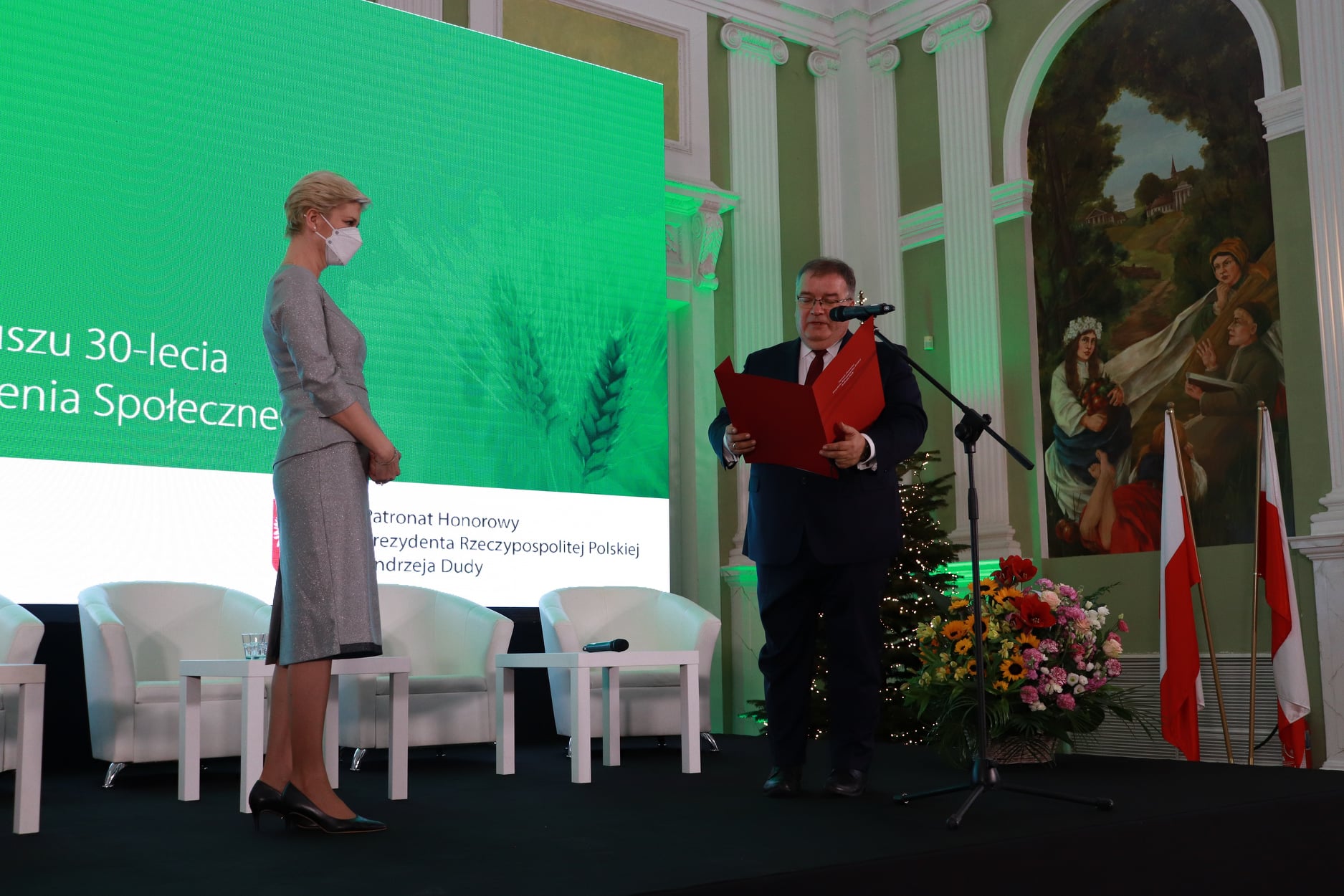 List gratulacyjny w imieniu Prezydenta RP odczytał Sekretarz Stanu w Kancelarii Prezydenta RP Andrzej Dera.