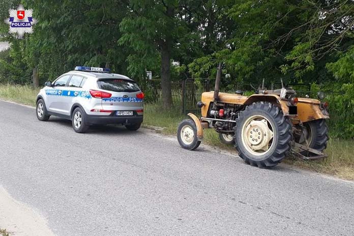 ciągnik, pijany rolnik, pijany traktorzysta, Sosnówka