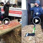 Rolnicy zerwali szyld KRIR, jutro znów wyjdą na ulicę