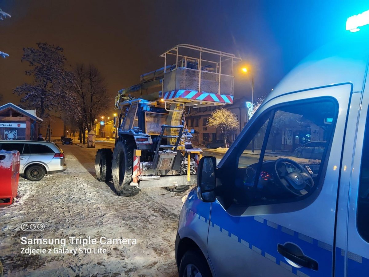 Kobieta zablokowała przejazd pijanemu traktorzyście