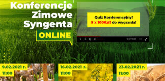 Konferencje Zimowe Syngenta w tym roku online