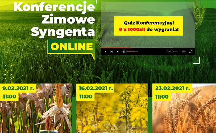 Konferencje Zimowe Syngenta w tym roku online